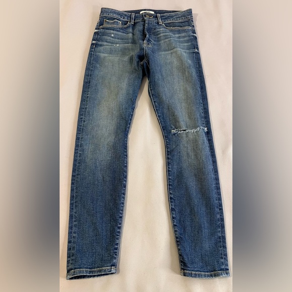 Fidelity Denim Pixie Ultra‎ High Ankle Button Fly Jeans Size 29 Oasis Wash - Picture 1 of 11